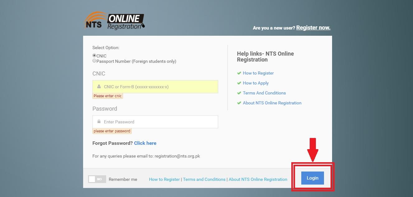 Complete Your NTS Candidate Profile