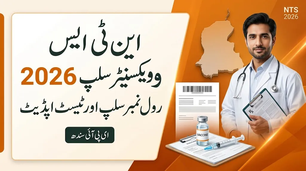 NTS Vaccinator Roll No Slip 2026 – EPI Sindh Test Date, Candidate List and Download